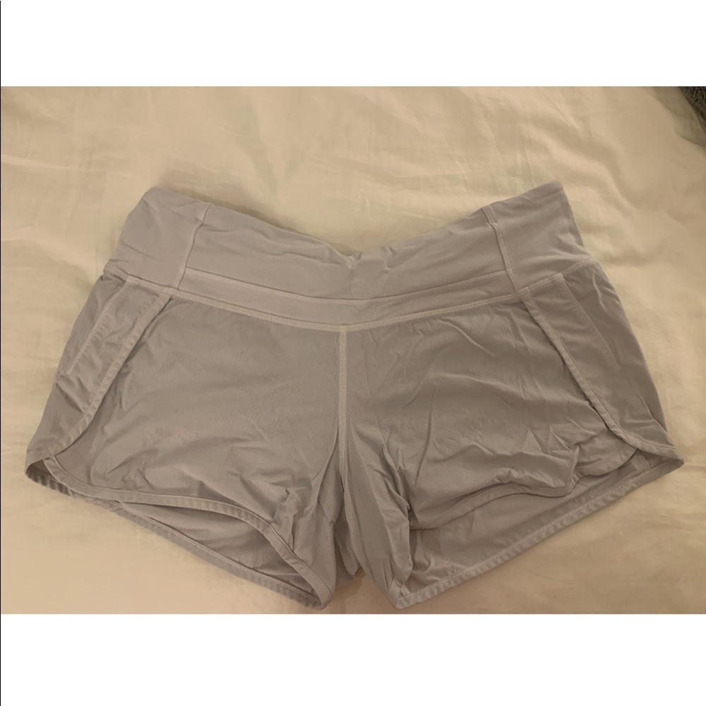 White Lululemon shorts